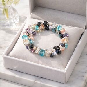Elegant Multicolor Crystal Bracelet
